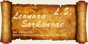 Leonora Sarkanjac vizit kartica